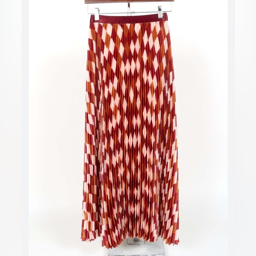 Forte Forte My Skirt Pleated Diamante Print skirt -Tierra size 6 - Picture 4 of 12